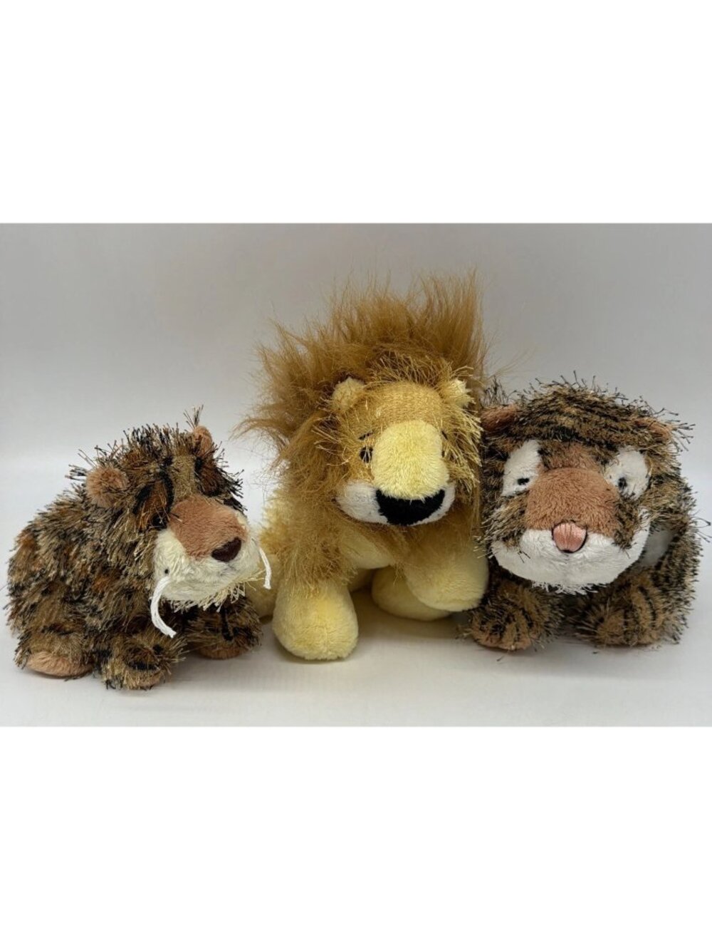 Webkins Ganz Tiger Leopard Lion Big Cat Set Of Plush Stuffed Animal NO CODE EUC